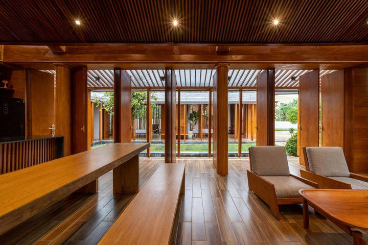 Mê mẩn ngắm ngôi nhà gỗ mang phong cách dân gian đương đại ở Quảng Nam - 5