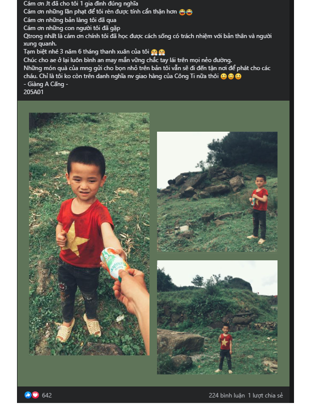 'Tâm thư' của chàng shipper vùng cao khiến dân mạng ‘xiêu lòng’ - 1