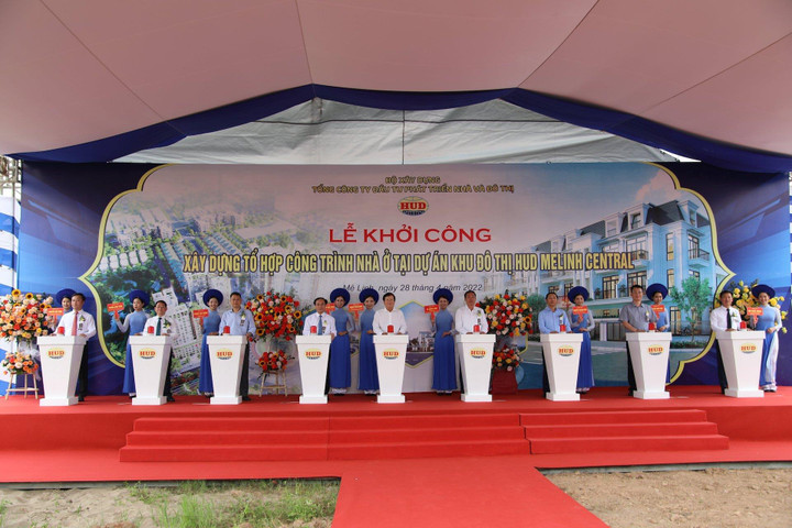 Hà Nội: Khởi công xây dựng tổ hợp nhà ở tại dự án HUD Me Linh Central - 1
