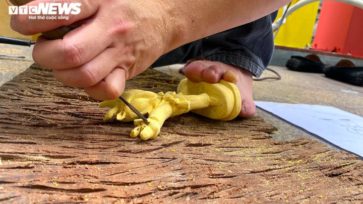 500.000 đồng một tượng linh vật SEA Games 31 làm bằng gỗ mít - 6