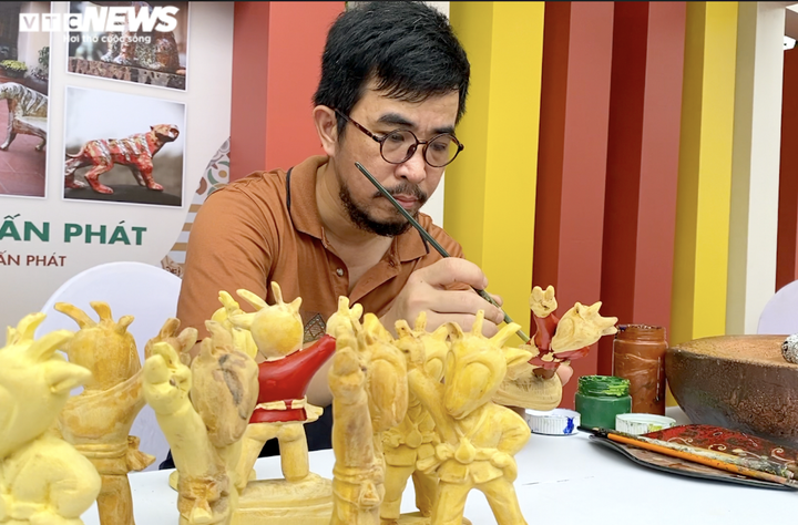 500.000 đồng một tượng linh vật SEA Games 31 làm bằng gỗ mít - 8