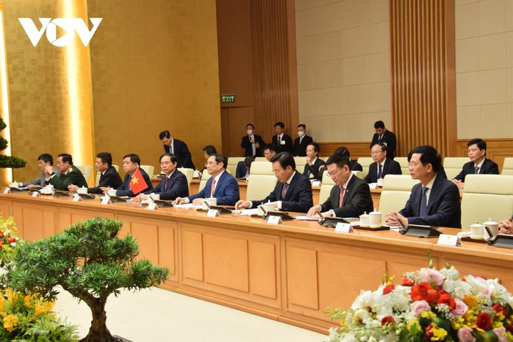 Thủ tướng Phạm Minh Chính chủ trì lễ đón Thủ tướng Nhật Bản Kishida Fumio - 8