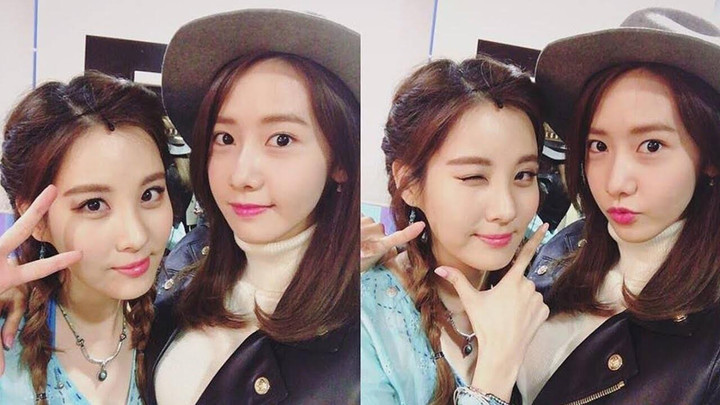 Bộ đôi em út của 'nhóm nhạc quốc dân' SNSD hội ngộ, fan lóa mắt trước 2 mỹ nhân - 9