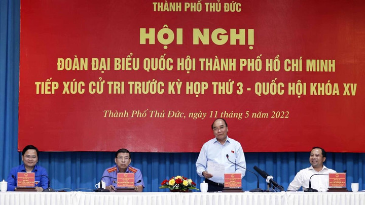 Chủ tịch nước tiếp xúc cử tri TP.HCM: ‘Đã hứa mà không làm là không được’ - 1