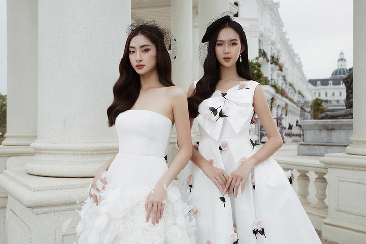 Lương Thùy Linh nhỏ bé cạnh thí sinh cao nhất Miss World Vietnam 2022 - 2