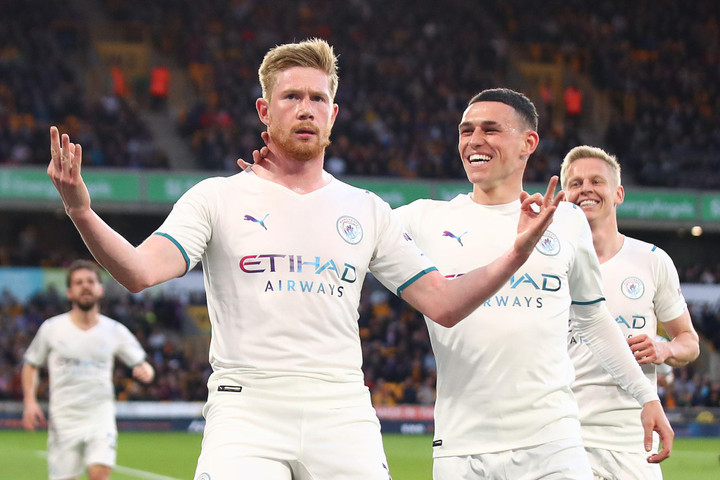 De Bruyne ghi 4 bàn, Man City tiến gần chức vô địch Ngoại Hạng Anh - 1