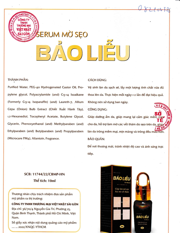 Mờ sẹo Bảo Liễu - Serum hỗ trợ làm đầy sẹo rỗ dành riêng cho phái đẹp - 3