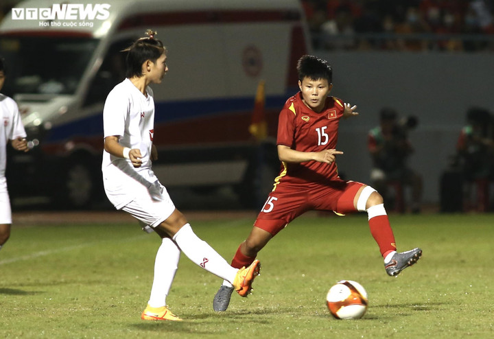 Trực tiếp bóng đá nữ Việt Nam 1-0 Myanmar: Huỳnh Như ghi bàn - 1