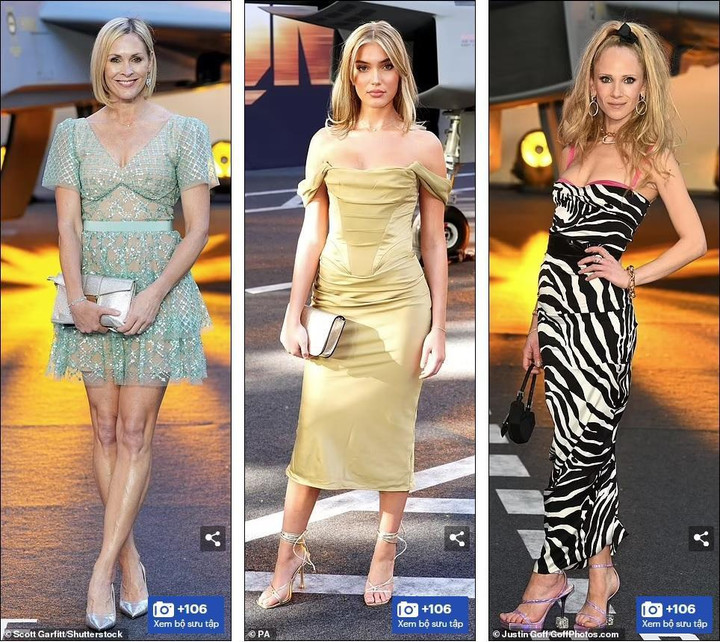 Từ trái qua phải: Phát thanh viên Jenni Falconer, diễn viên Mimi Slinger và diễn viên Juno Temple.