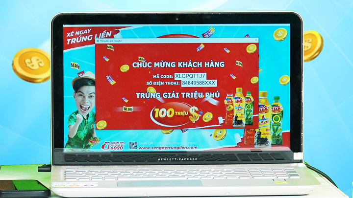 Khách hàng thứ 3 trúng 100 triệu đồng nhờ uống Number 1 - 2