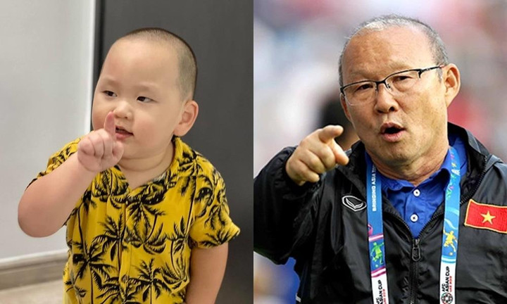 Tìm ra bản sao nhí cực yêu của HLV Park Hang Seo, hóa ra là quý tử nhà sao Việt - 4