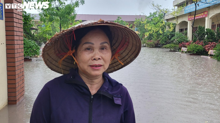 Bắc Ninh: Mưa lớn làm ngập trường, hơn 1.300 học sinh phải nghỉ học - 4