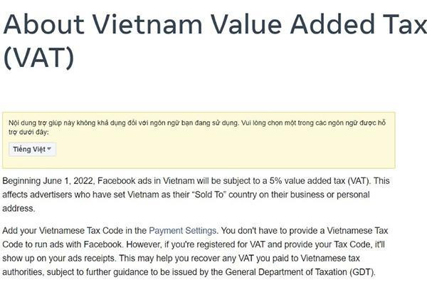 Facebook thu thêm tiền từ đối tác để nộp thuế tại Việt Nam - 1