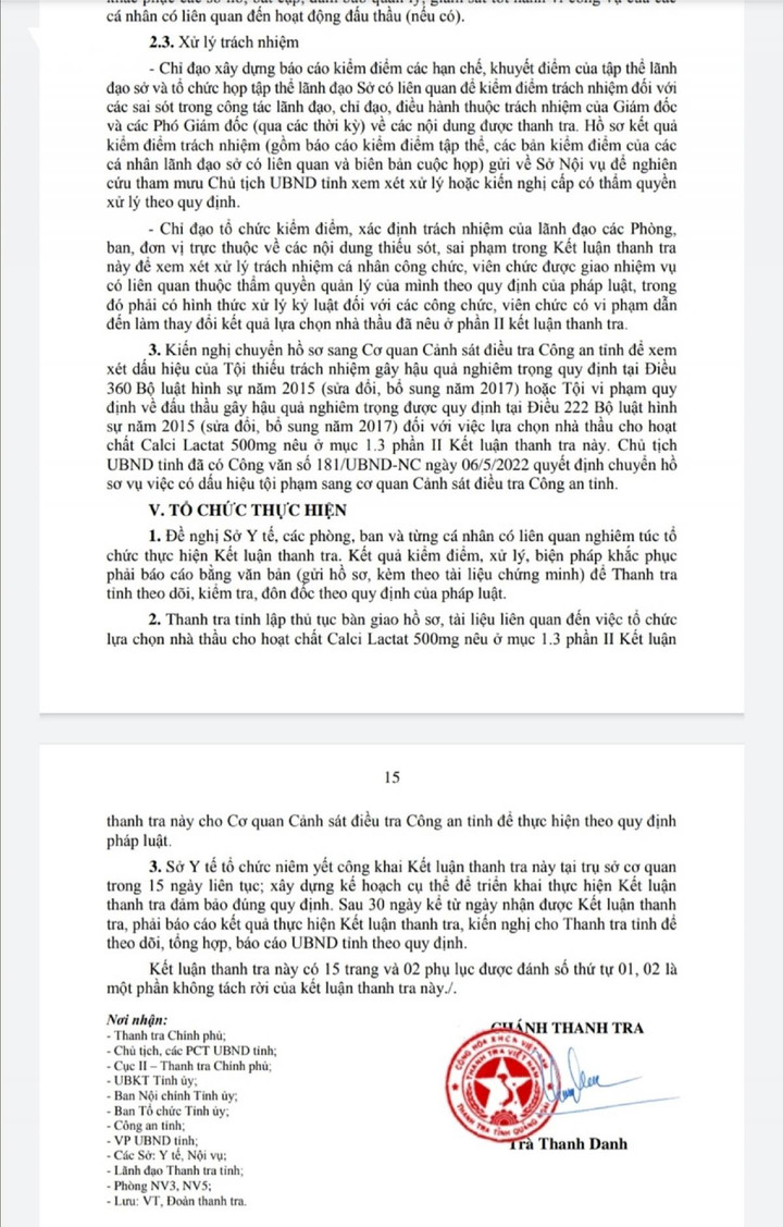 Điều tra xử lý sai phạm của Sở Y tế Quảng Ngãi - 2