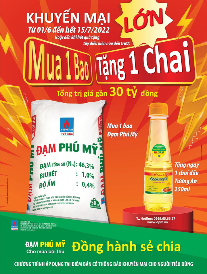 'Đạm Phú Mỹ - Đồng hành sẻ chia' trao 2 triệu chai dầu ăn tặng bà con nông dân - 1