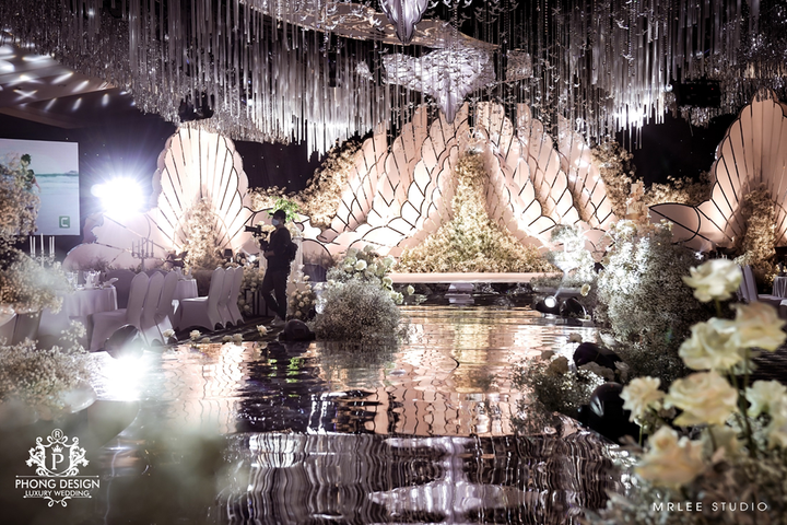 Phong Design - nhà thiết kế vẽ nên khung cảnh tiệc cưới tinh khôi, đẹp đẽ - 3
