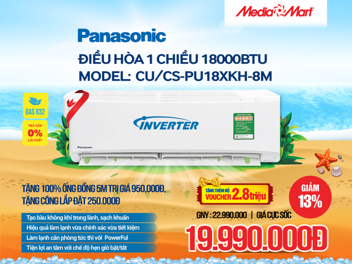 Top 5 điều hoà Panasonic bán chạy đáng mua nhất hiện nay - 5