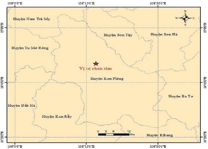 Kon Tum lại xảy ra động đất 3.7 độ Richter - 1
