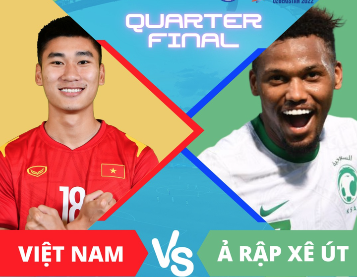 U23 Việt Nam gặp U23 Ả Rập Xê Út ở tứ kết U23 châu Á - 1