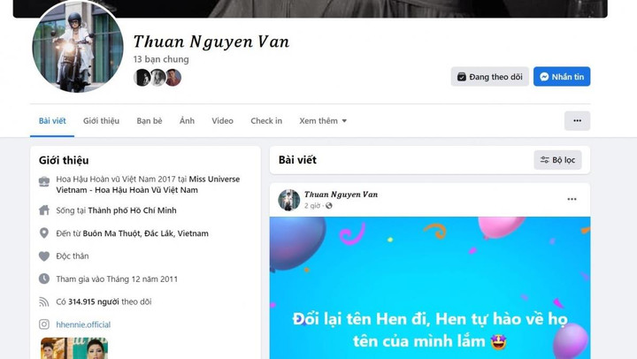 Hàng loạt hoa hậu, cầu thủ nổi tiếng bị đổi tên Facebook - 1