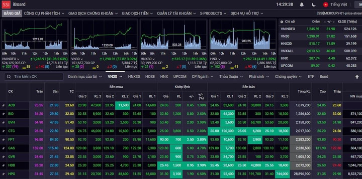 Cổ phiếu đồng loạt hồi sinh, VN-Index tăng gần 23 điểm - 1