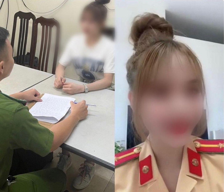 Xử phạt chủ salon tóc mặc trang phục công an để 'câu like' trên Tiktok - 1