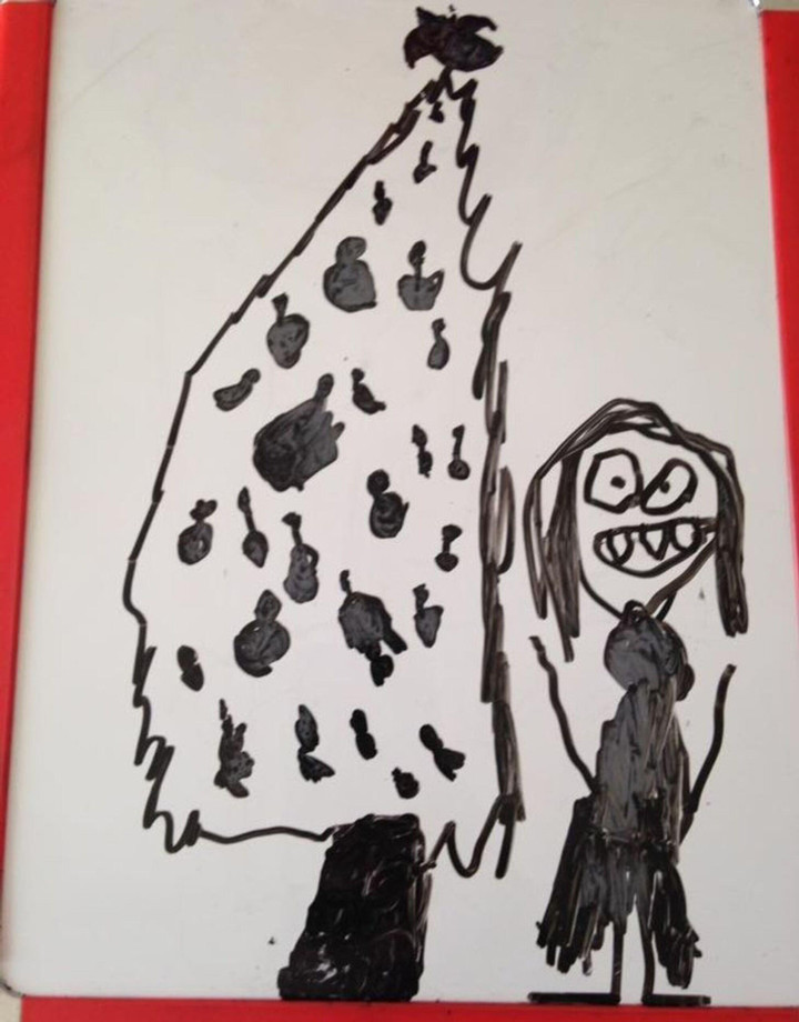 Những bức vẽ thể hiện tình cảm của hội trẻ con nhưng sao trông có vẻ lạ lắm - 6