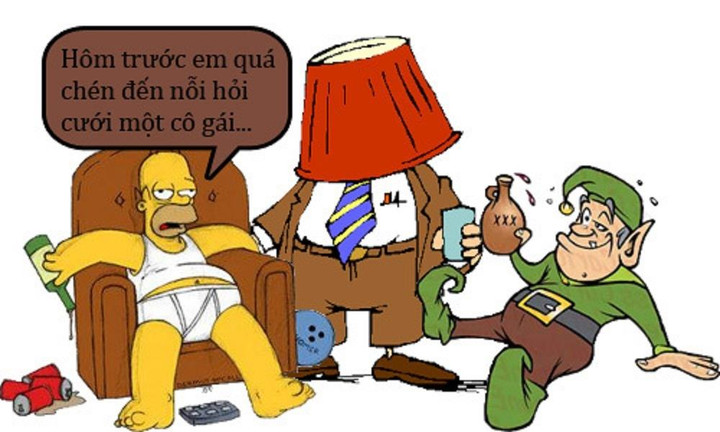 Sâu rượu hối hận vì uống quá chén - 1