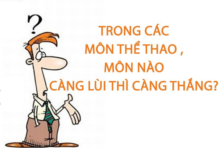 Trong các môn thể thao, môn nào càng lùi thì càng thắng? - 1