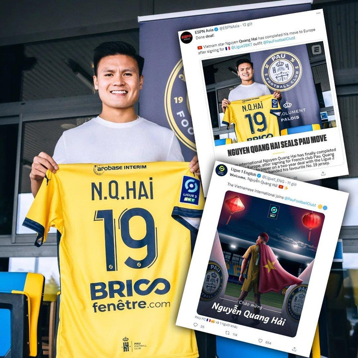 Quang Hải tạo dấu ấn chưa từng có ở Pau FC chỉ sau 1 đêm - 1