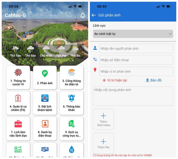 Cà Mau tiếp nhận phản ánh của người dân qua ứng dụng 'CaMau-G' - 1