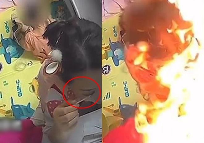 Dùng lửa uốn lông mi, người phụ nữ suýt đốt trụi cả nhà - 1