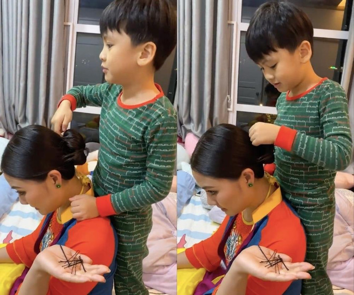 Con trai Ngọc Lan cực tình cảm, chăm sóc mẹ mỗi khi đi làm về - 3