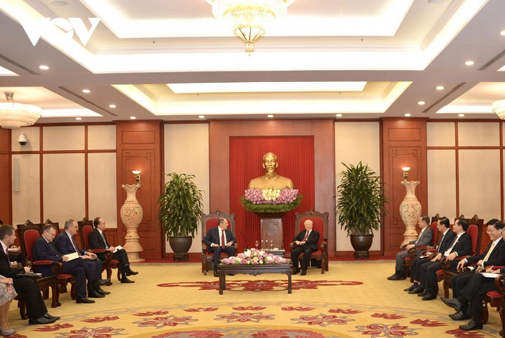 Tổng Bí thư Nguyễn Phú Trọng tiếp Bộ trưởng Ngoại giao LB Nga Sergei Lavrov - 3