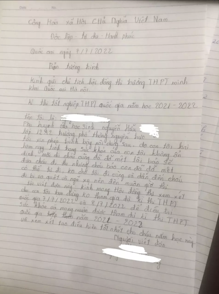 Bản tường trình vụ 2 nam sinh Hà Nội lỡ buổi thi vì tra nhầm Google map - 1