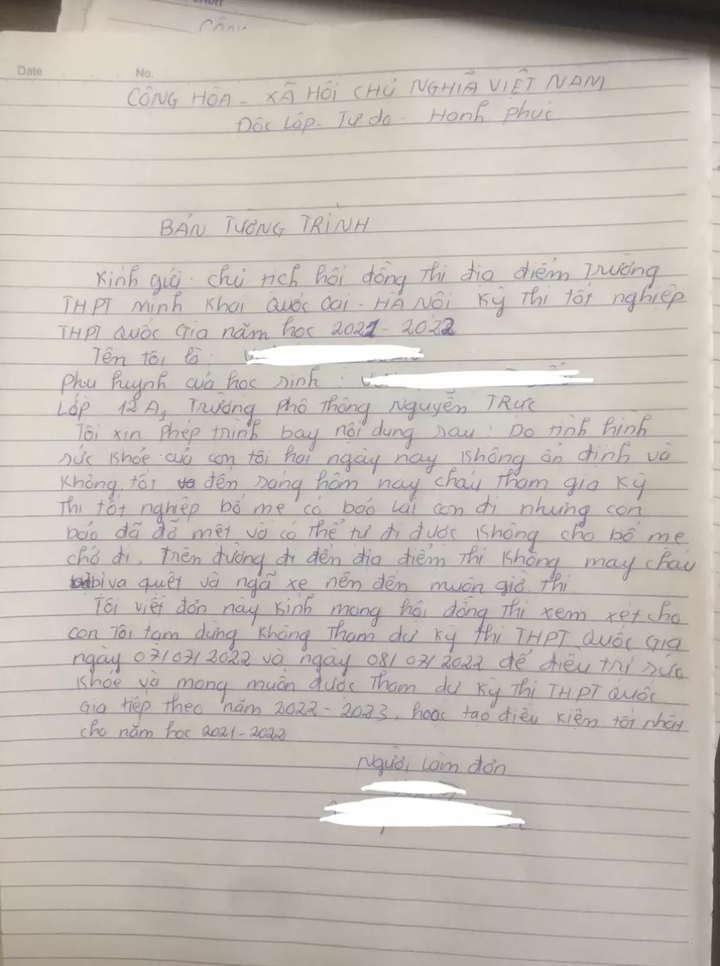 Bản tường trình vụ 2 nam sinh Hà Nội lỡ buổi thi vì tra nhầm Google map - 2