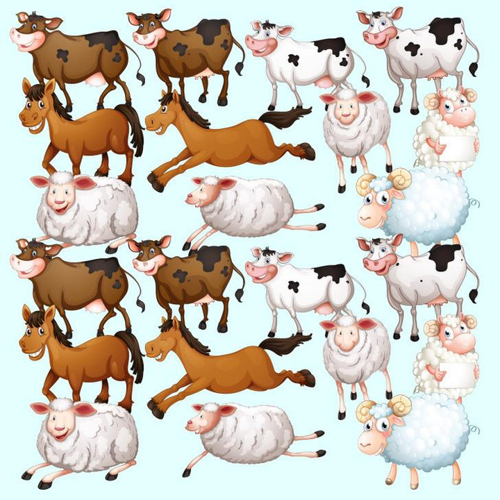 Chỉ có 2 con vật trông y hệt nhau, bạn có tìm được? - 1