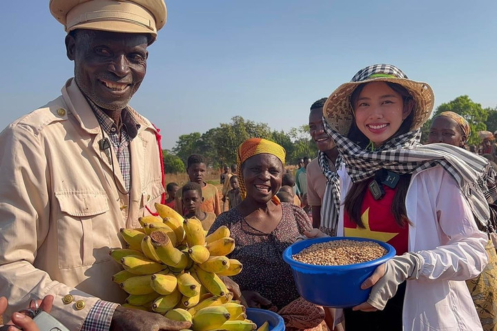 Hoa hậu Thùy Tiên trao tặng 2 giếng nước sạch cho người dân nghèo ở Angola - 9