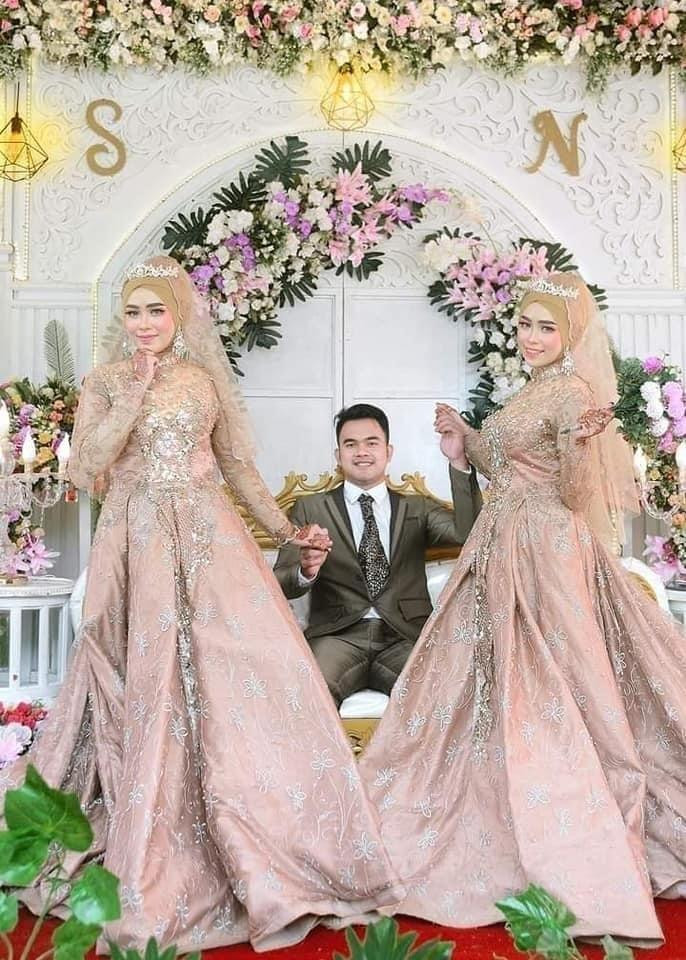 Xôn xao hai chị em sinh đôi làm đám cưới chung ngày, chung luôn cả… chú rể - 1