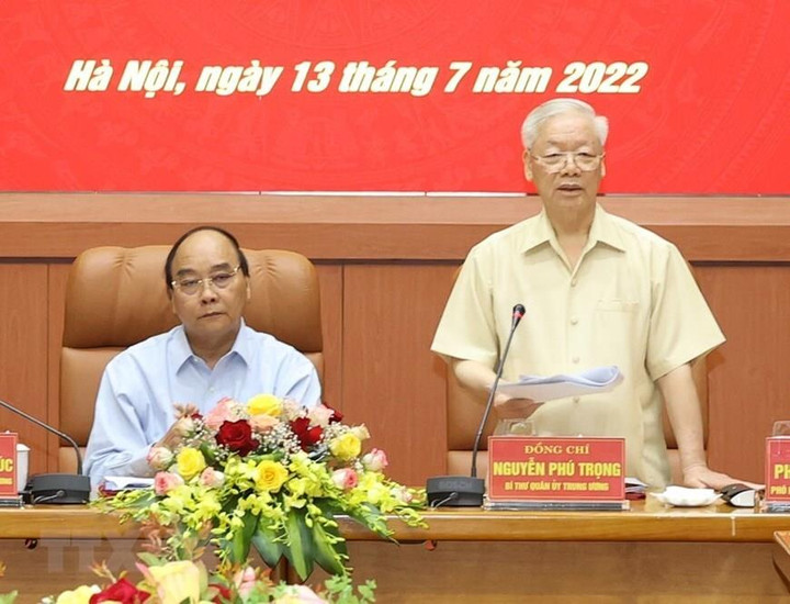 Ảnh: Tổng Bí thư chủ trì Hội nghị Quân ủy Trung ương - 9