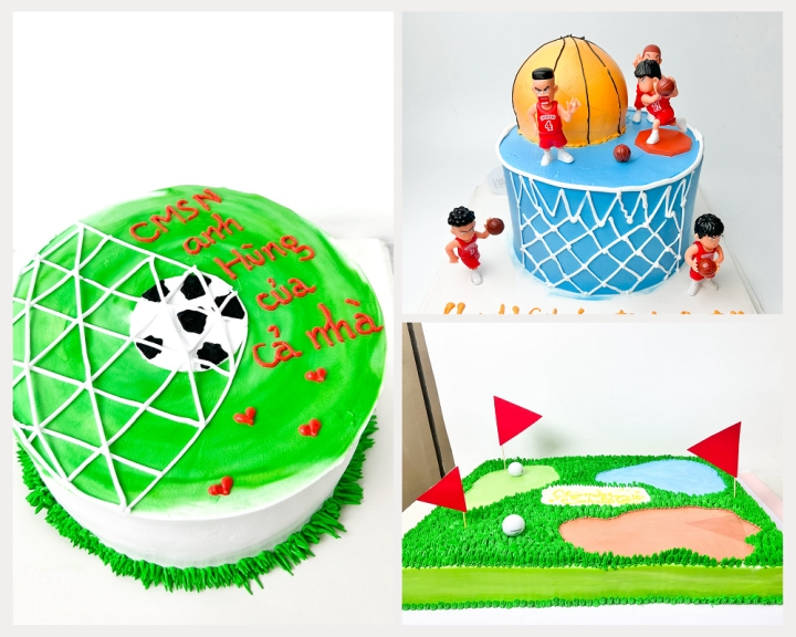 Bánh kem thể thao tennis 2 tầng - Art Cakes