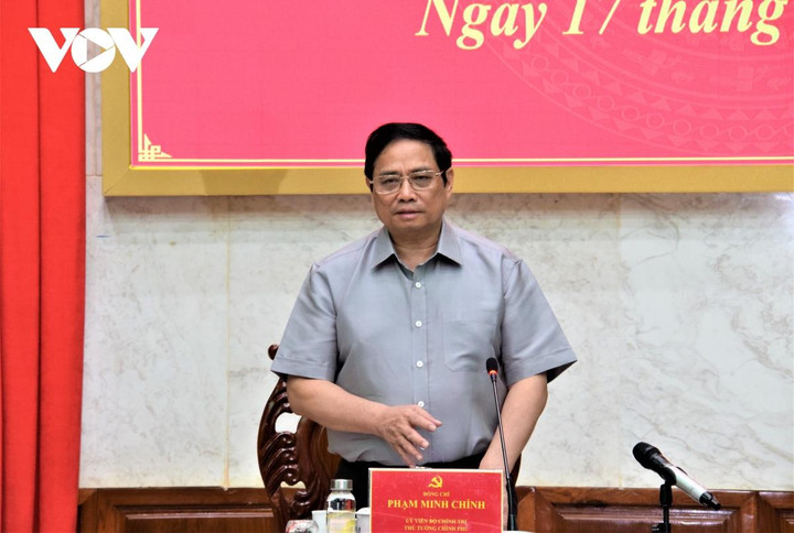 Thủ tướng Phạm Minh Chính làm việc với Thường vụ tỉnh Hậu Giang - 1