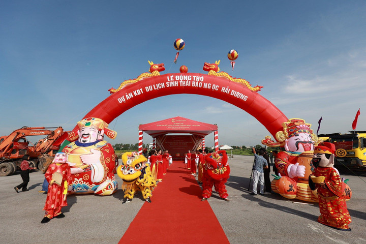 Động thổ dự án Khu đô thị, du lịch sinh thái Đảo Ngọc ở Hải Dương - 1