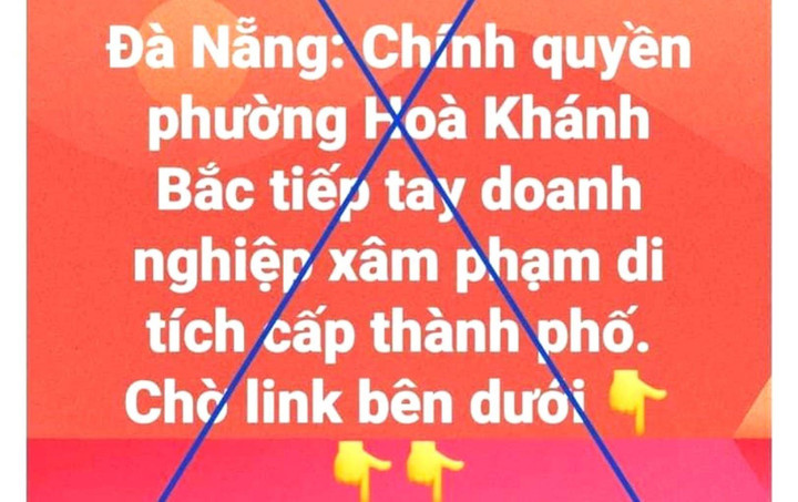 Viết status vu khống chính quyền phường ở Đà Nẵng, chủ Fanpage bị phạt tiền - 1
