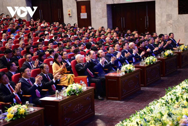 Toàn cảnh Lễ kỷ niệm 60 năm thiết lập quan hệ ngoại giao Việt Nam - Lào - 1