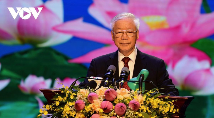 Toàn cảnh Lễ kỷ niệm 60 năm thiết lập quan hệ ngoại giao Việt Nam - Lào - 4