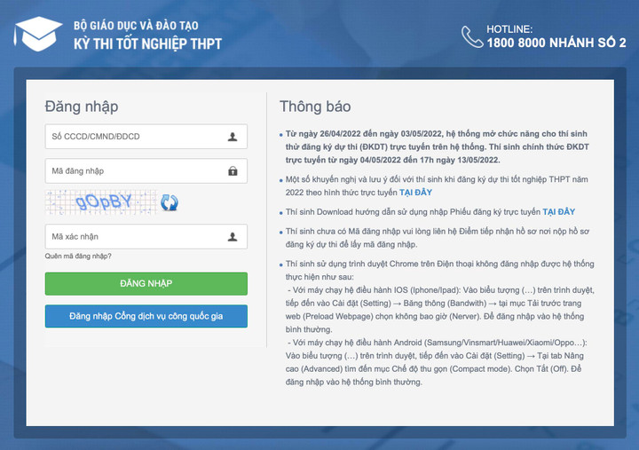 Cách tra cứu điểm thi tốt nghiệp THPT năm 2022 nhanh nhất - 1