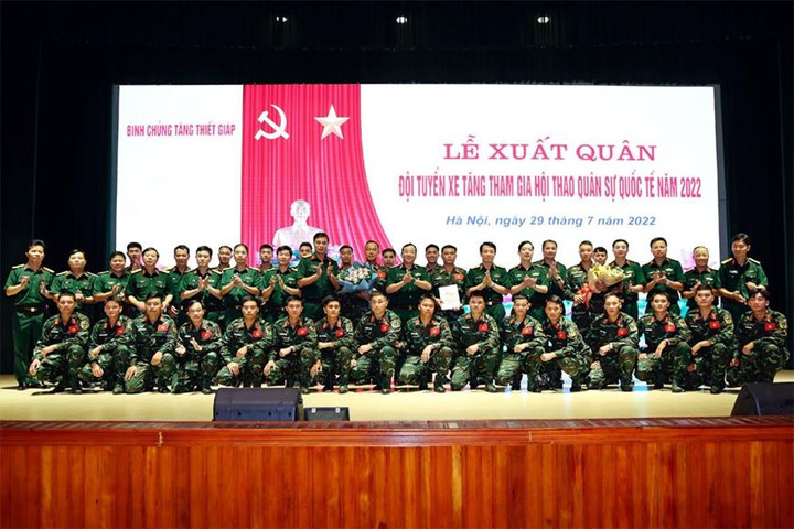 Binh chủng Tăng thiết giáp tổ chức Lễ xuất quân tuyển tăng dự Army Games 2022 - 2