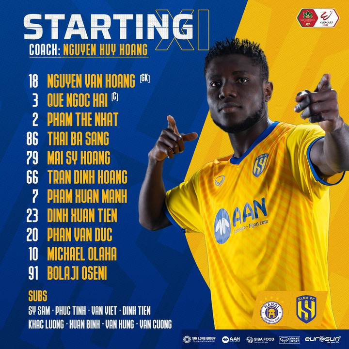 Trực tiếp bóng đá Hà Nội FC 2-1 SLNA: Thành Chung ghi bàn - 11