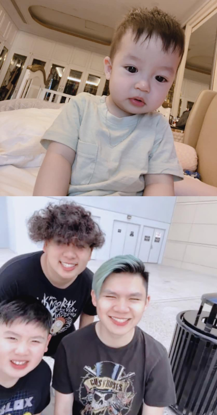 Bằng Kiều gây sốt khi 'trình làng' cả 4 cậu con trai - 1
